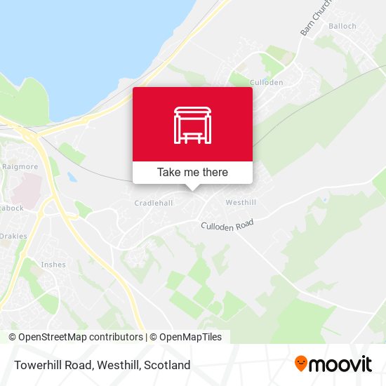 Towerhill Road, Westhill map