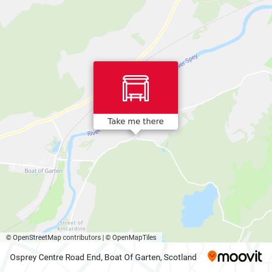 Osprey Centre Road End, Boat Of Garten map