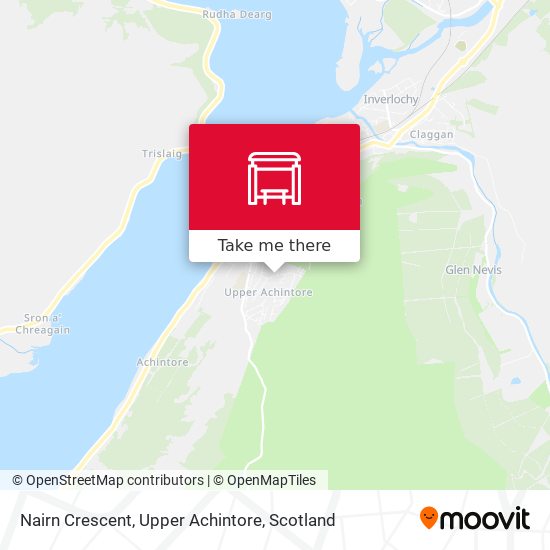 Nairn Crescent, Upper Achintore map