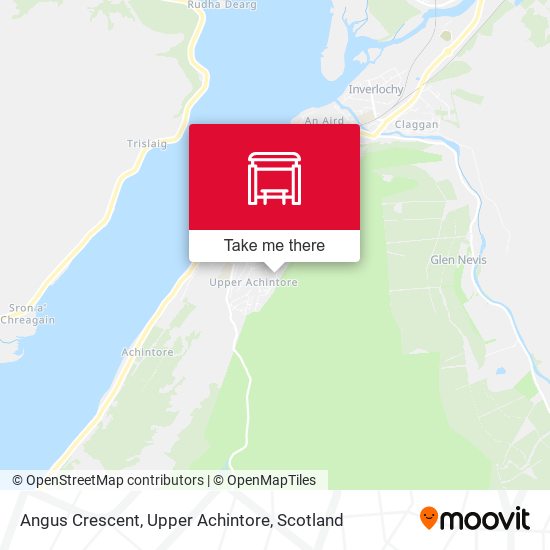 Angus Crescent, Upper Achintore map