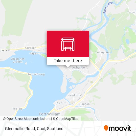 Glenmallie Road, Caol map