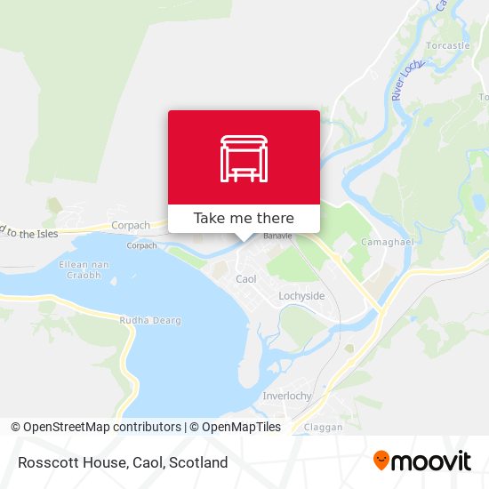 Rosscott House, Caol map