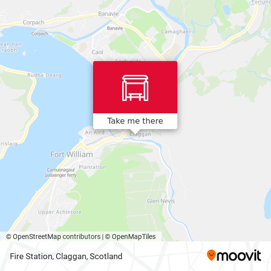 Fire Station, Claggan map