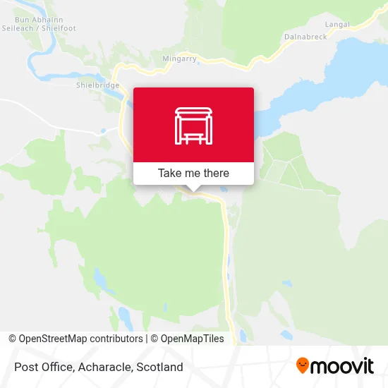 Post Office, Acharacle map