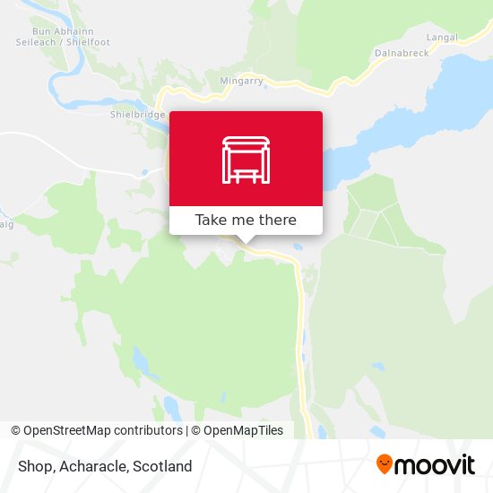 Shop, Acharacle map