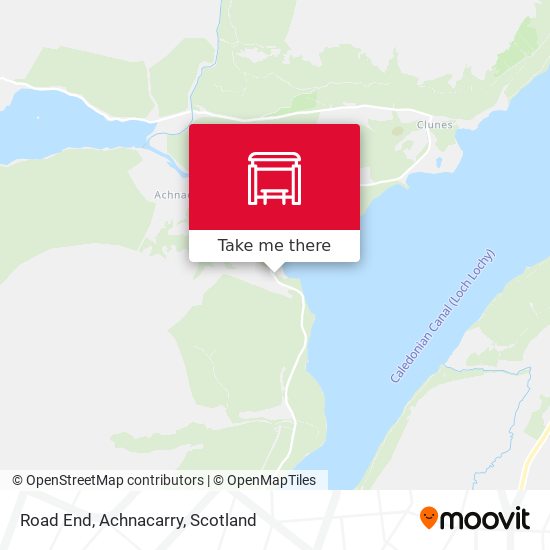 Road End, Achnacarry map