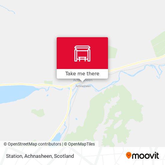 Station, Achnasheen map