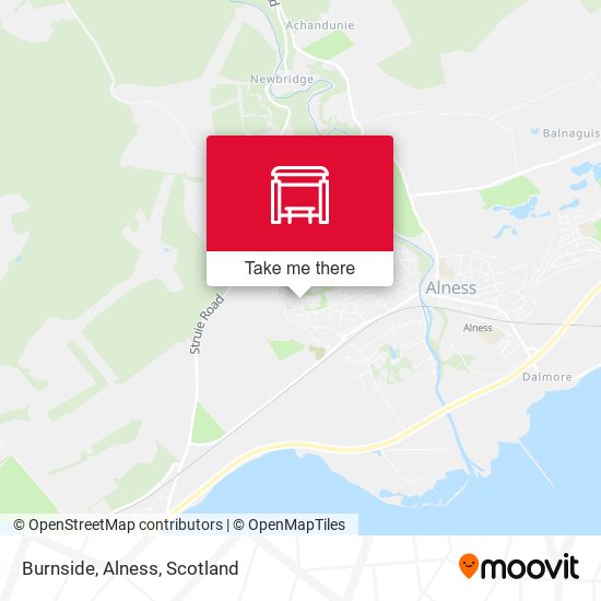 Burnside, Alness map