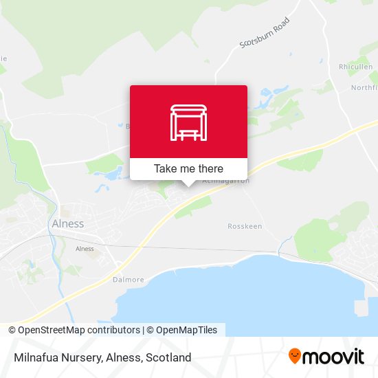Milnafua Nursery, Alness map