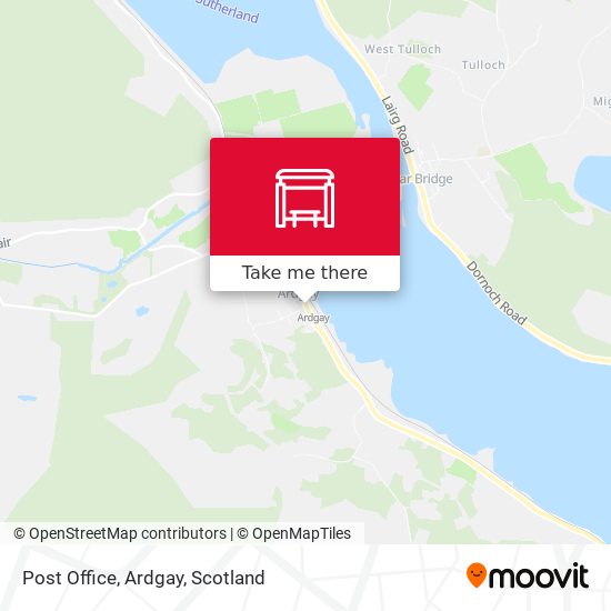 Post Office, Ardgay map