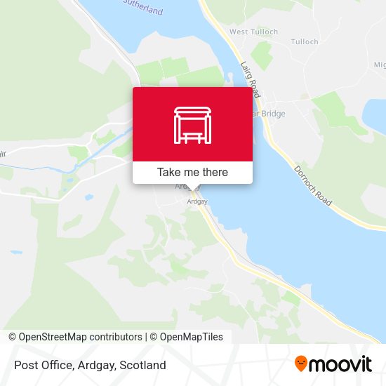 Post Office, Ardgay map
