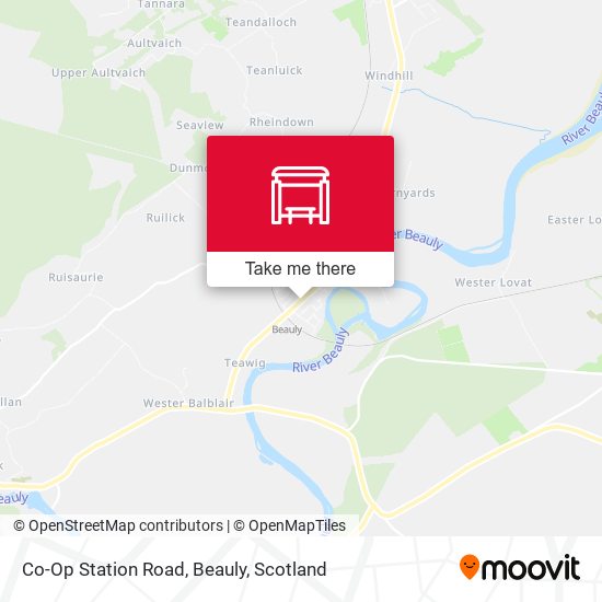 Co-Op Station Road, Beauly map