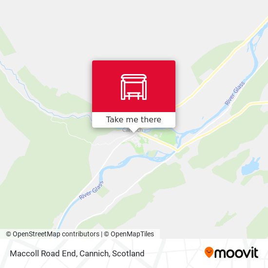 Maccoll Road End, Cannich map
