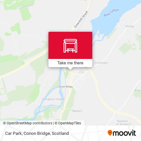 Car Park, Conon Bridge map