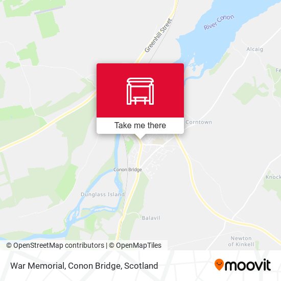 War Memorial, Conon Bridge map