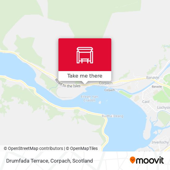 Drumfada Terrace, Corpach map