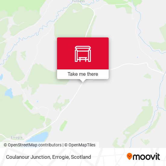 Coulanour Junction, Errogie map