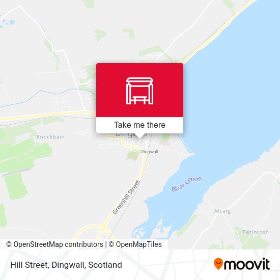 Hill Street, Dingwall map