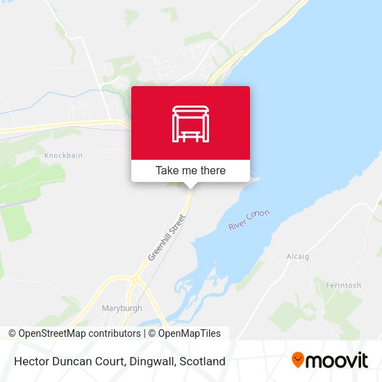 Hector Duncan Court, Dingwall map