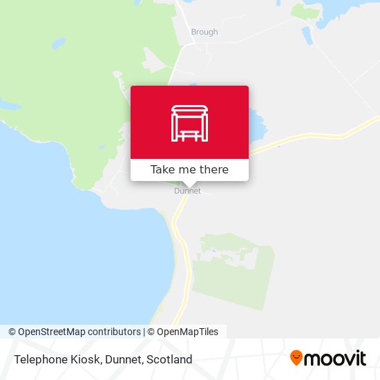 Telephone Kiosk, Dunnet map