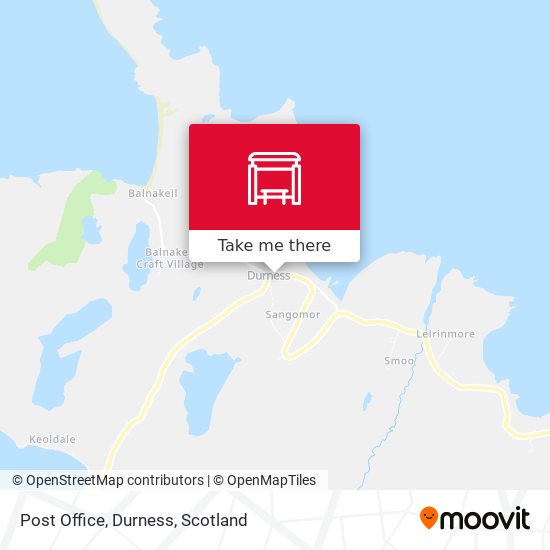 Post Office, Durness map