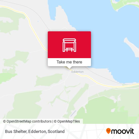 Bus Shelter, Edderton map