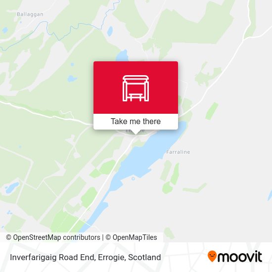 Inverfarigaig Road End, Errogie map