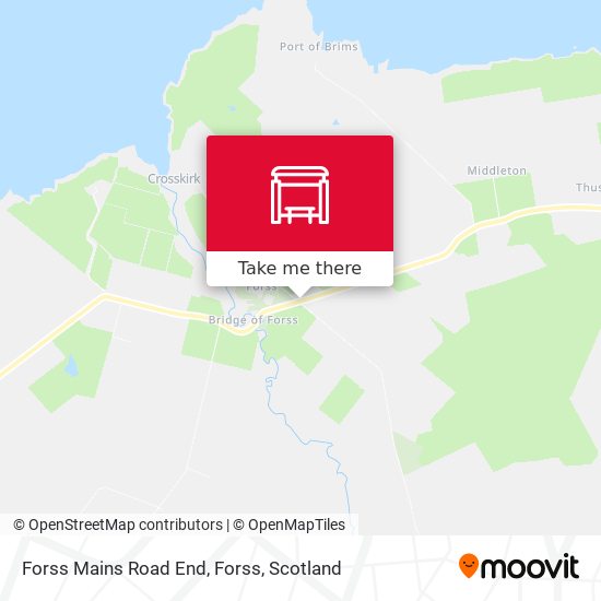 Forss Mains Road End, Forss map