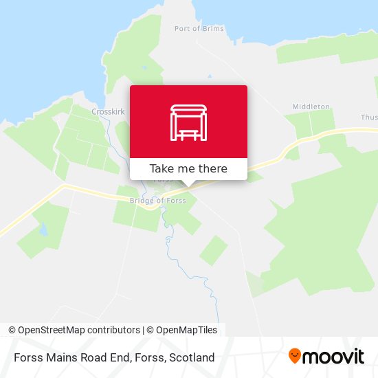 Forss Mains Road End, Forss map