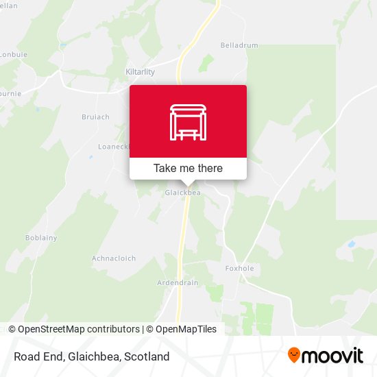 Road End, Glaichbea map