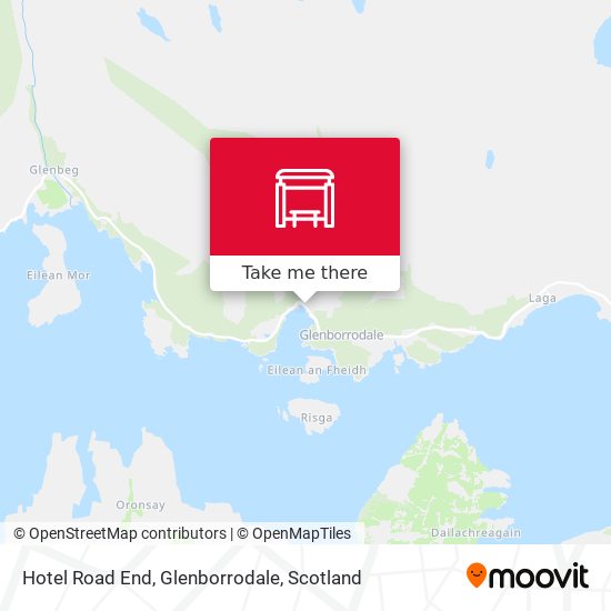 Hotel Road End, Glenborrodale map