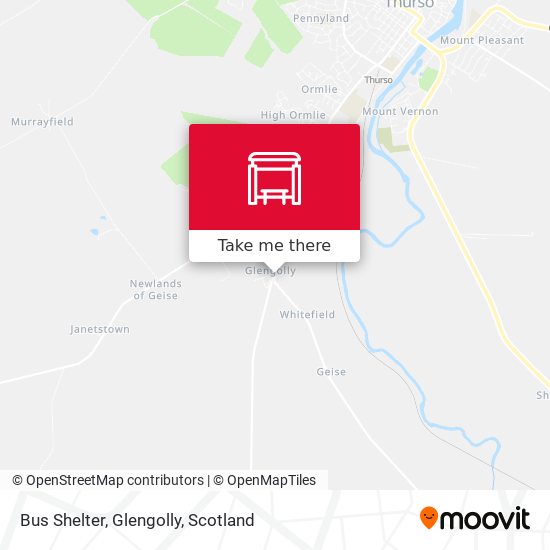 Bus Shelter, Glengolly map