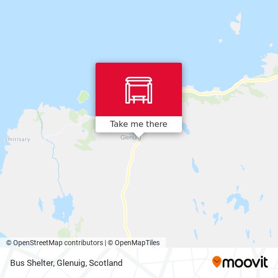 Bus Shelter, Glenuig map