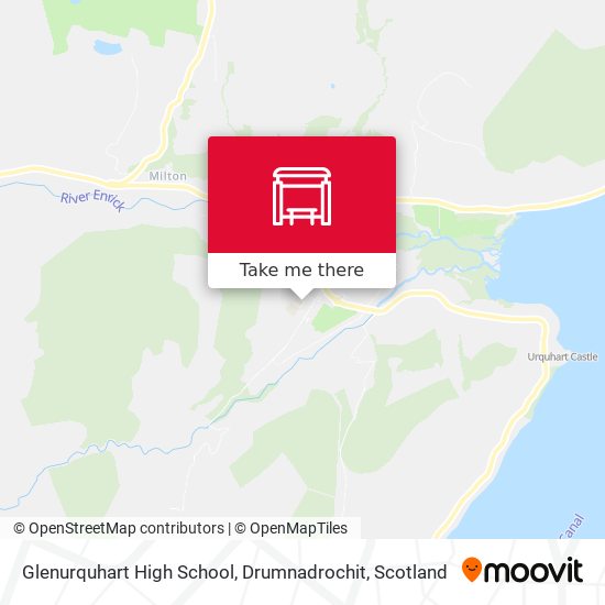 Glenurquhart High School, Drumnadrochit map