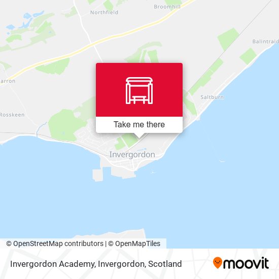 Invergordon Academy, Invergordon map