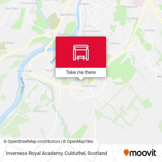 Inverness Royal Academy, Culduthel map