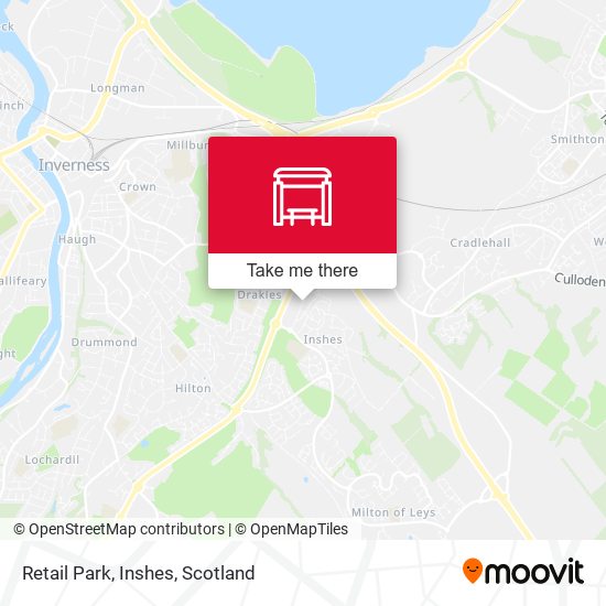 Retail Park, Inshes map