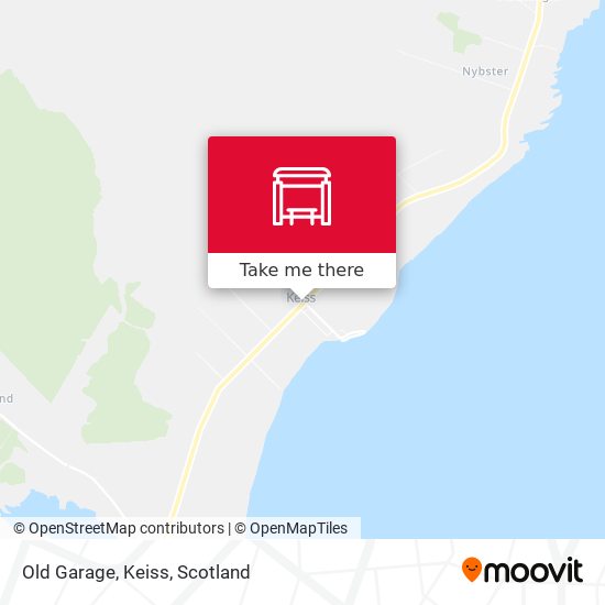 Old Garage, Keiss map