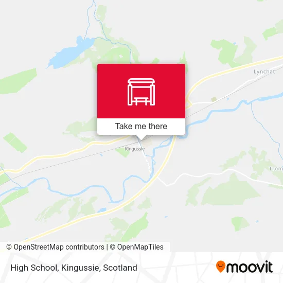 High School, Kingussie map