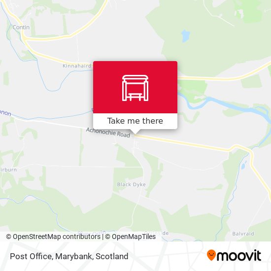 Post Office, Marybank map