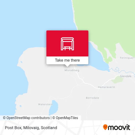 Post Box, Milovaig map