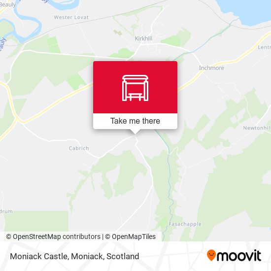 Moniack Castle, Moniack map