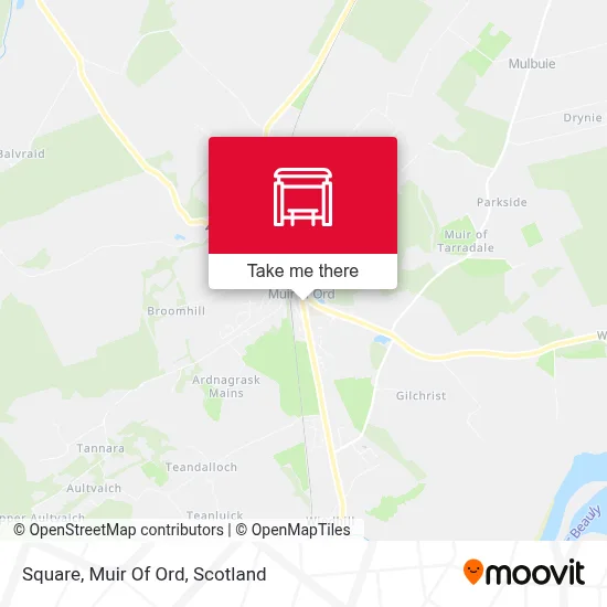 Square, Muir Of Ord map