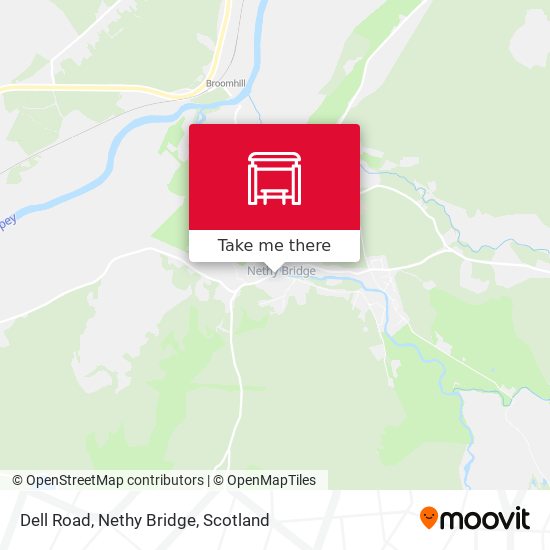Dell Road, Nethy Bridge map