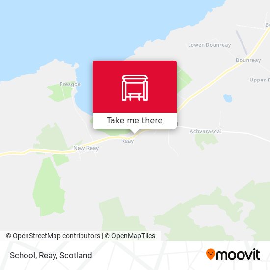 School, Reay map