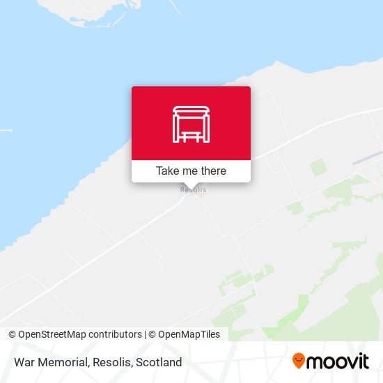 War Memorial, Resolis map