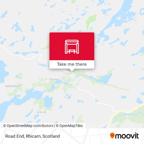 Road End, Rhicarn map