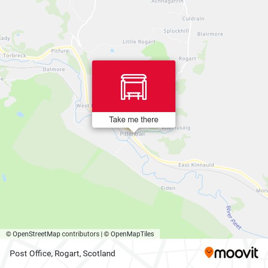 Post Office, Rogart map