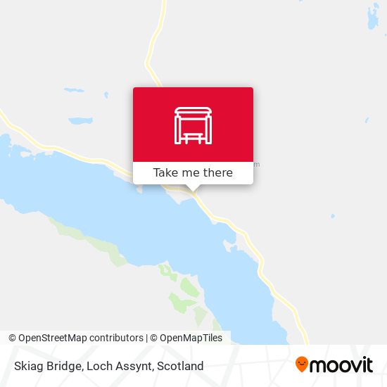 Skiag Bridge, Loch Assynt map