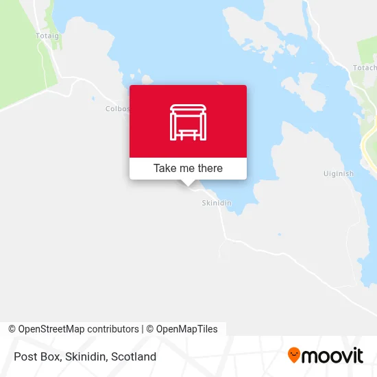 Post Box, Skinidin map